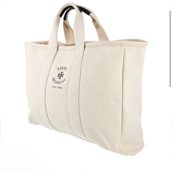 Tory Burch Signature Canvas Tote Bag - Picture 12 of 12